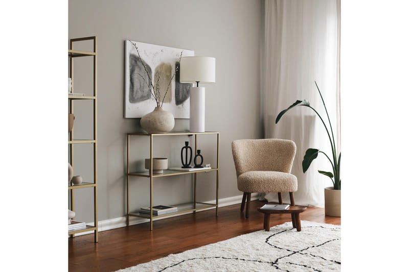 Lychester Avlastningsbord 100 cm - Gull - Møbler - Bord - Avlastningsbord & sidobord - Konsollbord & gangbord