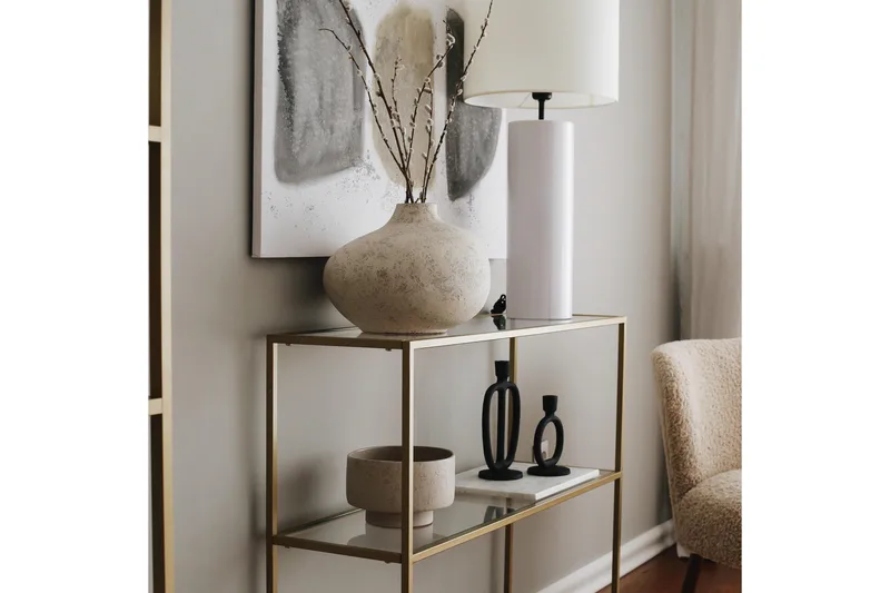 Lychester Avlastningsbord 100 cm - Gull - Møbler - Bord - Avlastningsbord & sidobord - Konsollbord & gangbord