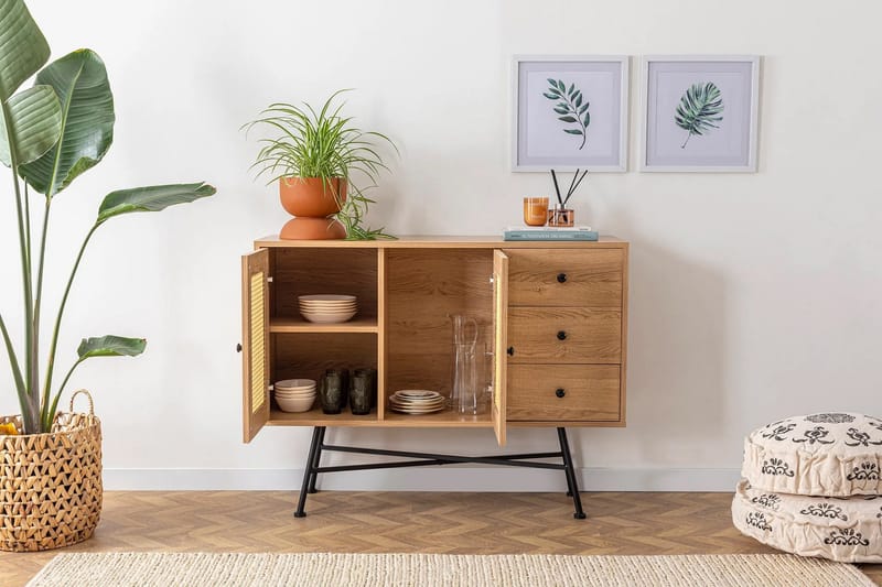 Makwana Konsollbord 120 cm - Naturell - Oppbevaring - Oppbevaringsmøbler - Sideboard & skjenk