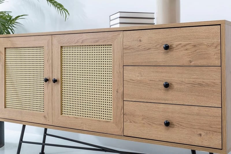 Makwana Konsollbord 160 cm - Naturell - Oppbevaring - Oppbevaringsmøbler - Sideboard & skjenk