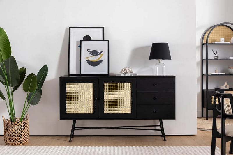 Makwana Konsollbord 160 cm - Svart - Oppbevaring - Oppbevaringsmøbler - Sideboard & skjenk