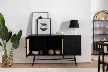 Makwana Konsollbord 160 cm - Svart - Oppbevaring - Oppbevaringsmøbler - Sideboard & skjenk