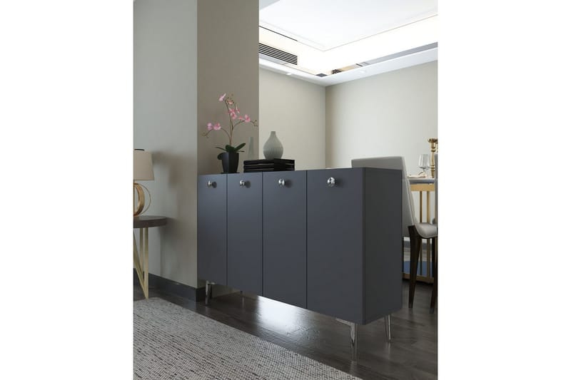 Mangvar Konsollbord 120 cm - Antrasitt/Sølv - Møbler - Bord - Avlastningsbord & sidobord - Konsollbord & gangbord