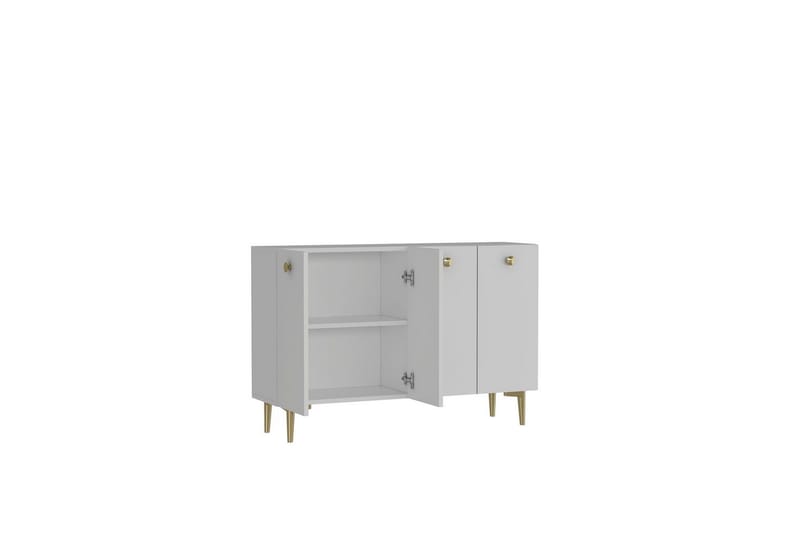 Mangvar Konsollbord 120 cm - Hvit/Gull - Møbler - Bord - Avlastningsbord & sidobord - Konsollbord & gangbord