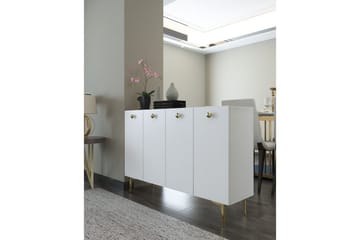 Mangvar Konsollbord 120 cm - Hvit/Gull - Møbler - Bord - Avlastningsbord & sidobord - Konsollbord & gangbord