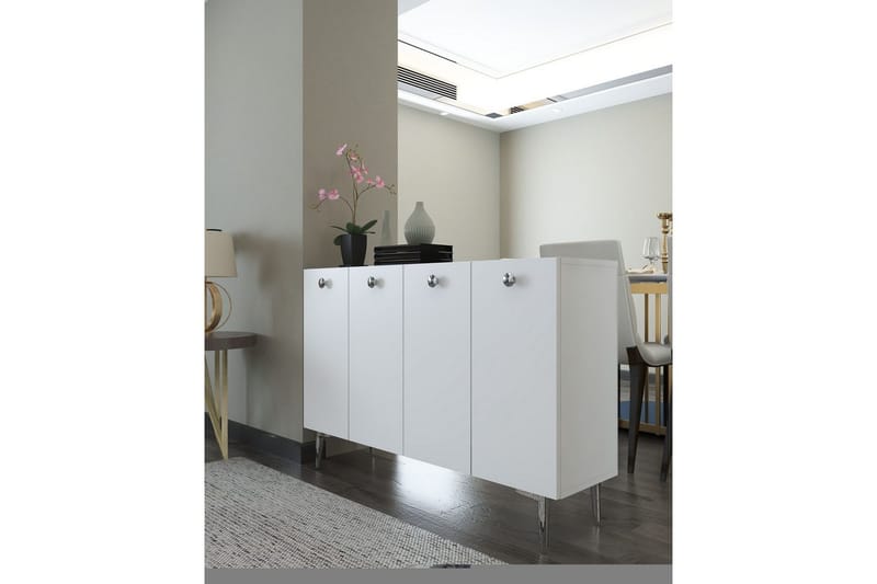 Mangvar Konsollbord 120 cm - Hvit/Sølv - Møbler - Bord - Avlastningsbord & sidobord - Konsollbord & gangbord