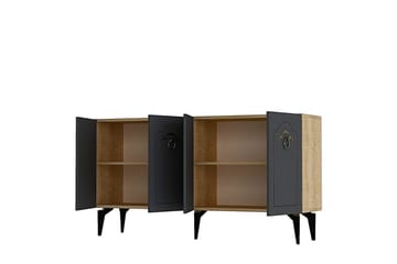 Maren Konsollbord 150 cm - Eik/Antrasitt - Møbler - Bord - Avlastningsbord & sidobord - Konsollbord & gangbord