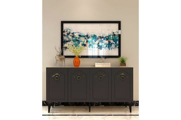 Maren Konsollbord 150 cm - Eik/Antrasitt - Møbler - Bord - Avlastningsbord & sidobord - Konsollbord & gangbord