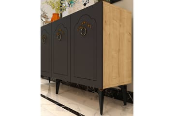 Maren Konsollbord 150 cm - Eik/Antrasitt - Møbler - Bord - Avlastningsbord & sidobord - Konsollbord & gangbord