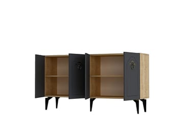 Maren Konsollbord 150 cm - Eik/Antrasitt - Møbler - Bord - Avlastningsbord & sidobord - Konsollbord & gangbord