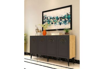 Maren Konsollbord 150 cm - Eik/Antrasitt - Møbler - Bord - Avlastningsbord & sidobord - Konsollbord & gangbord