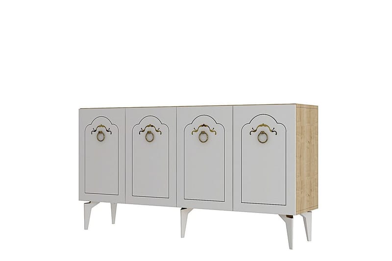 Maren Konsollbord 150 cm, Eik/Hvit