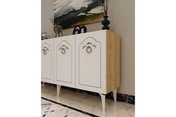 Maren Konsollbord 150 cm - Eik/Hvit - Møbler - Bord - Avlastningsbord & sidobord - Konsollbord & gangbord