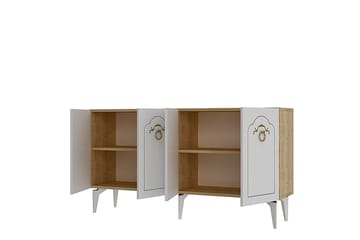 Maren Konsollbord 150 cm - Eik/Hvit - Møbler - Bord - Avlastningsbord & sidobord - Konsollbord & gangbord