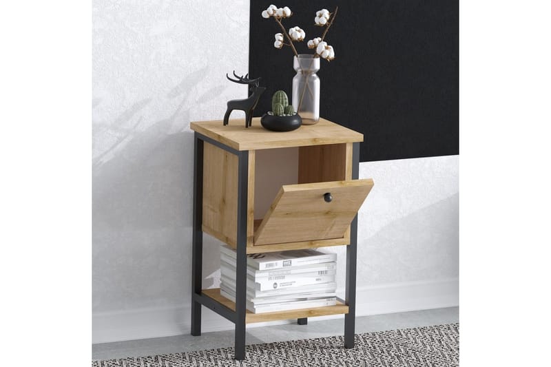 Matar Sidebord 35 cm - Brun/Svart - Møbler - Bord - Avlastningsbord & sidobord - Lampebord & sidebord