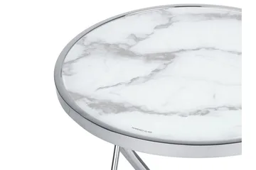 Meerah Sidebord Marmoreffekt - Hvit - Møbler - Bord - Avlastningsbord & sidobord - Settbord