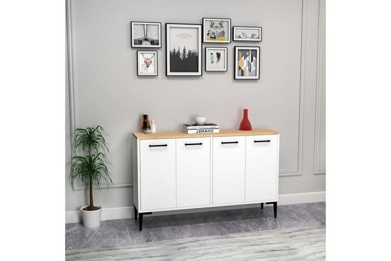 Merion Konsollbord 120 cm - Eik/Hvit - Møbler - Bord - Avlastningsbord & sidobord - Konsollbord & gangbord