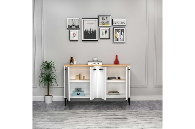 Merion Konsollbord 120 cm - Eik/Hvit - Møbler - Bord - Avlastningsbord & sidobord - Konsollbord & gangbord