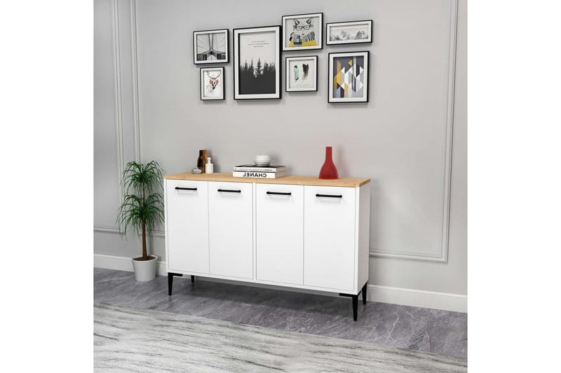 Merion Konsollbord 120 cm - Eik/Hvit - Møbler - Bord - Avlastningsbord & sidobord - Konsollbord & gangbord