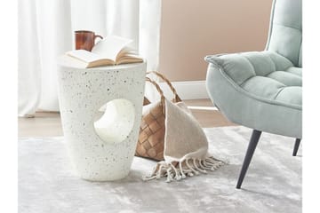 Merritt Sidebord 37 cm - Hvit - Møbler - Bord - Avlastningsbord & sidobord - Lampebord & sidebord