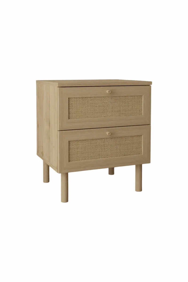 Meyloren nattbord 50 cm - Beige - Møbler - Bord - Avlastningsbord & sidobord - Sengebord & nattbord