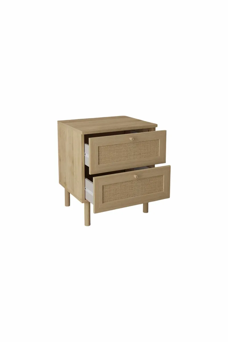 Meyloren nattbord 50 cm - Beige - Møbler - Bord - Avlastningsbord & sidobord - Sengebord & nattbord