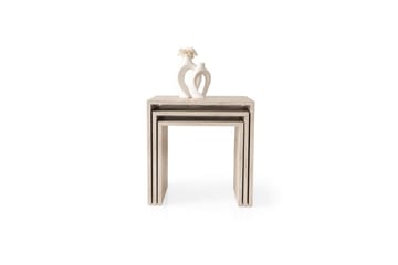 Miraen Settbord 50 cm - Travertin - Møbler - Bord - Avlastningsbord & sidobord - Settbord