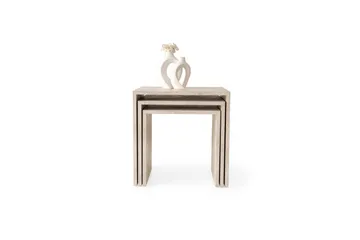 Miraen Settbord 50 cm - Travertin - Møbler - Bord - Avlastningsbord & sidobord - Settbord