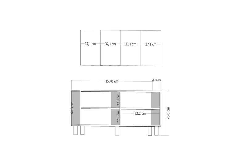 Mittopuri Konsollbord 150 cm - Brun - Møbler - Bord - Avlastningsbord & sidobord - Konsollbord & gangbord