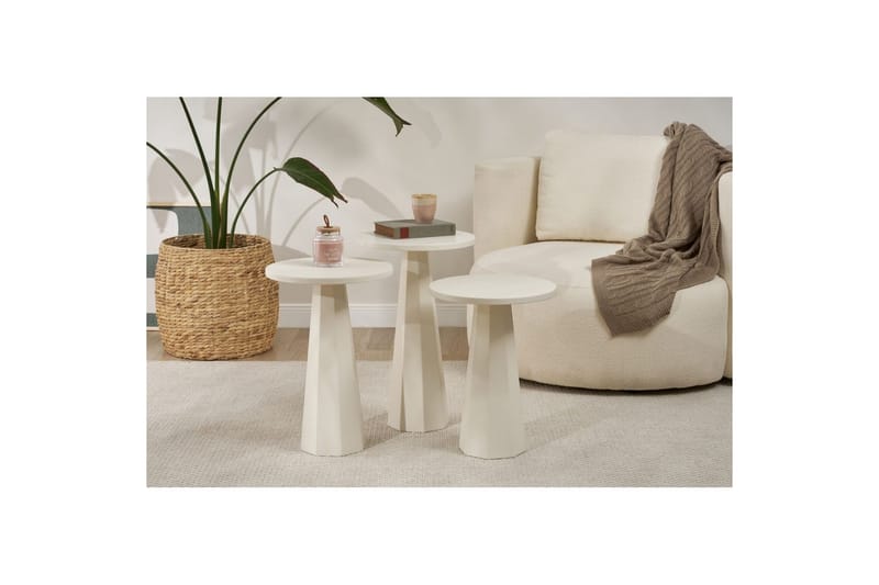 Miu Settbord 35 cm - Hvit - Møbler - Bord - Avlastningsbord & sidobord - Settbord