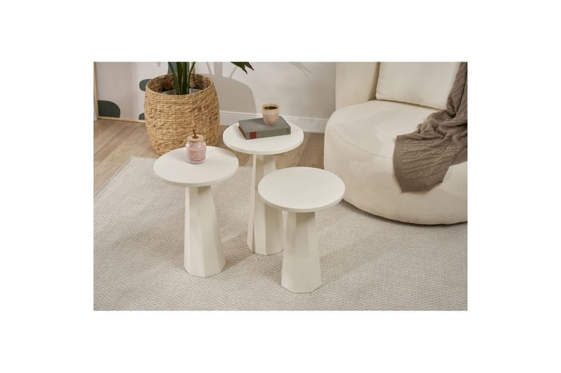 Miu Settbord 35 cm - Hvit - Møbler - Bord - Avlastningsbord & sidobord - Settbord