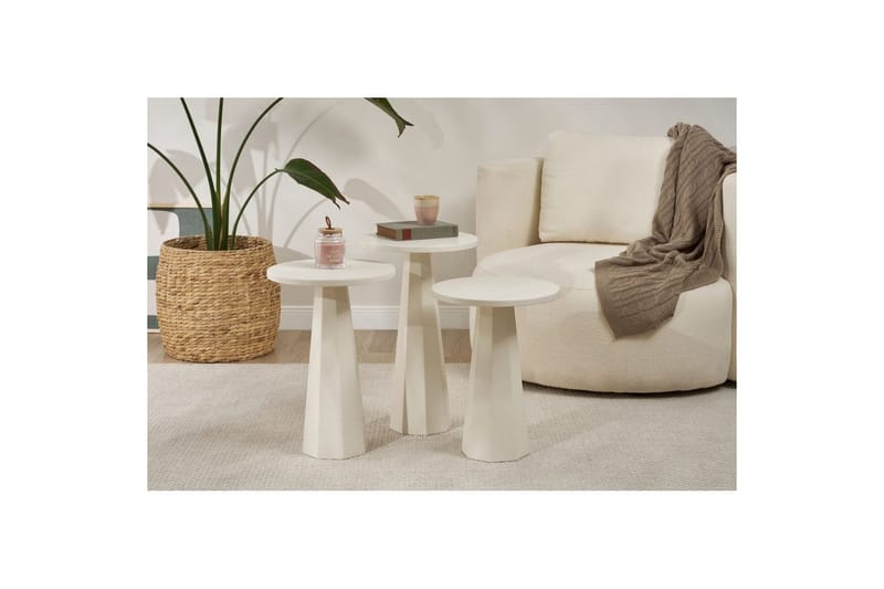 Miu Settbord 35 cm - Hvit - Møbler - Bord - Avlastningsbord & sidobord - Settbord