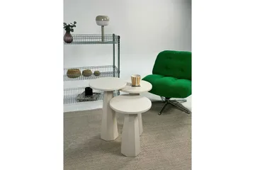 Miu Settbord 35 cm - Krem - Møbler - Bord - Avlastningsbord & sidobord - Settbord