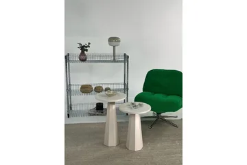 Miu Settbord 35 cm - Krem - Møbler - Bord - Avlastningsbord & sidobord - Settbord