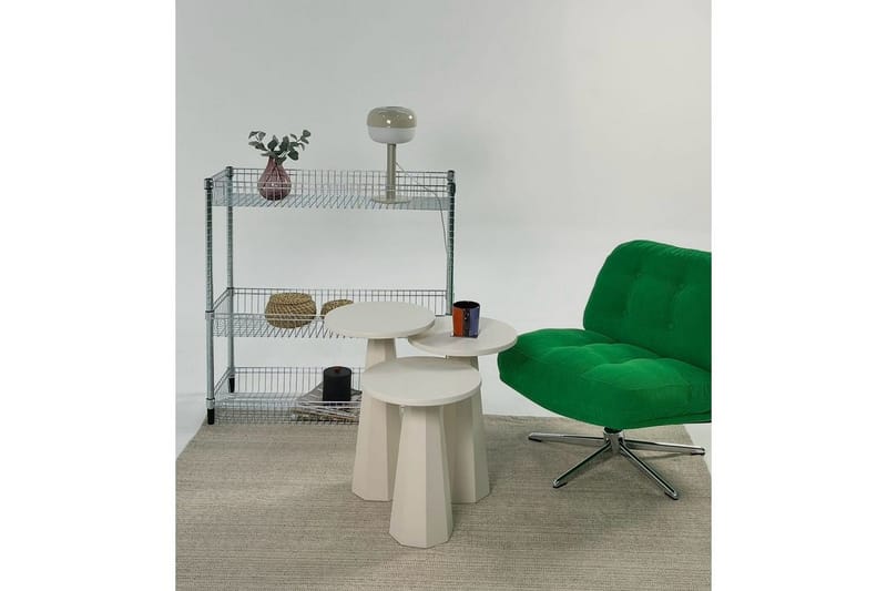 Miu Settbord 35 cm - Krem - Møbler - Bord - Avlastningsbord & sidobord - Settbord