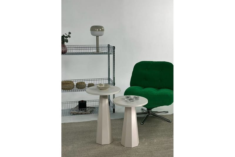 Miu Settbord 35 cm - Krem - Møbler - Bord - Avlastningsbord & sidobord - Settbord