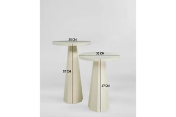 Miu Settbord 35 cm - Krem - Møbler - Bord - Avlastningsbord & sidobord - Settbord