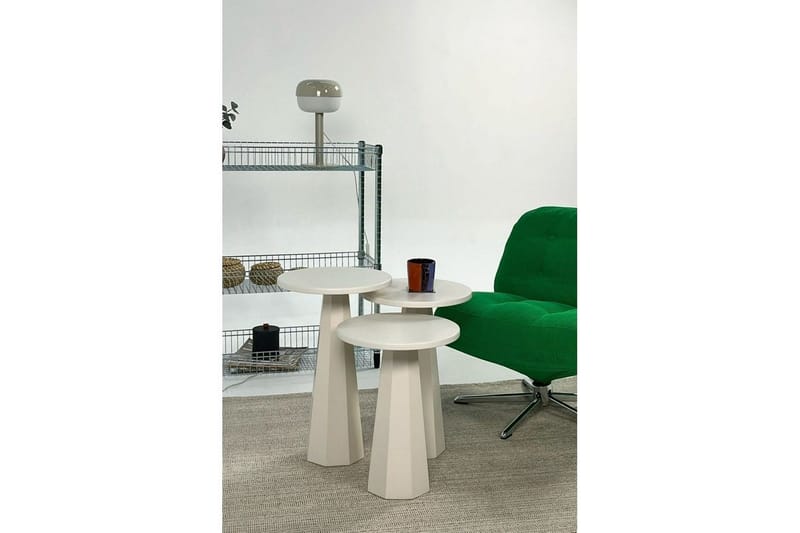 Miu Settbord 35 cm - Krem - Møbler - Bord - Avlastningsbord & sidobord - Settbord