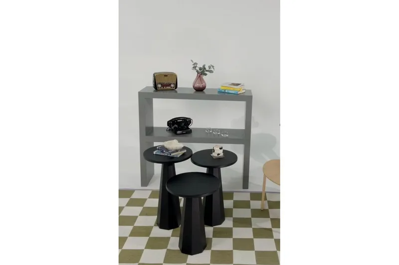 Miu Settbord 35 cm - Sort - Møbler - Bord - Avlastningsbord & sidobord - Settbord