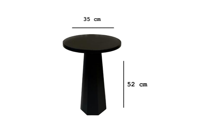 Miu Sidebord 35 cm - Svart - Møbler - Bord - Avlastningsbord & sidobord - Lampebord & sidebord