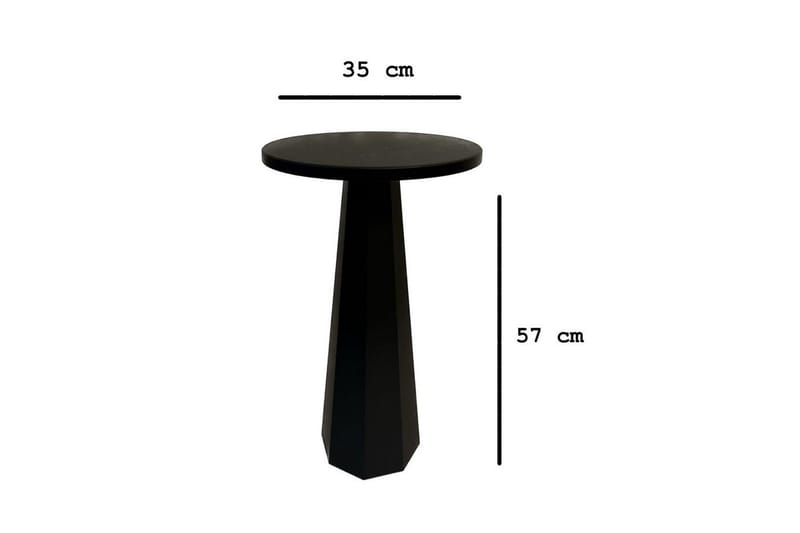 Miu Sidebord 35 cm - Svart - Møbler - Bord - Avlastningsbord & sidobord - Lampebord & sidebord