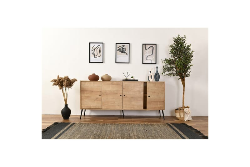 Mjudi Konsollbord 80 cm - Mellomfarget tre - Møbler - Bord - Avlastningsbord & sidobord - Konsollbord & gangbord