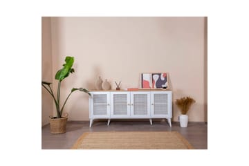 Mjudi Konsollbord 80 cm - Mellomfarget tre/Hvit - Møbler - Bord - Avlastningsbord & sidobord - Konsollbord & gangbord