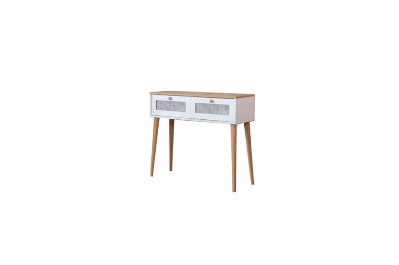 Mjudi Konsollbord 95 cm - Hvit/Lysfarget tre - Møbler - Bord - Avlastningsbord & sidobord - Konsollbord & gangbord