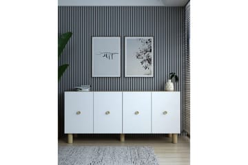 Mono Konsollbord 150 cm - Rødfarget tre/Hvit - Møbler - Bord - Avlastningsbord & sidobord - Konsollbord & gangbord