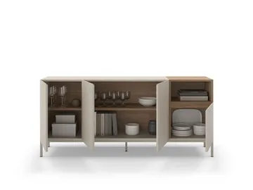Morlen Konsoll 180x80x41,8 cm - Sandstein og naturlig eik - Møbler - Bord - Avlastningsbord & sidobord - Konsollbord & gangbord