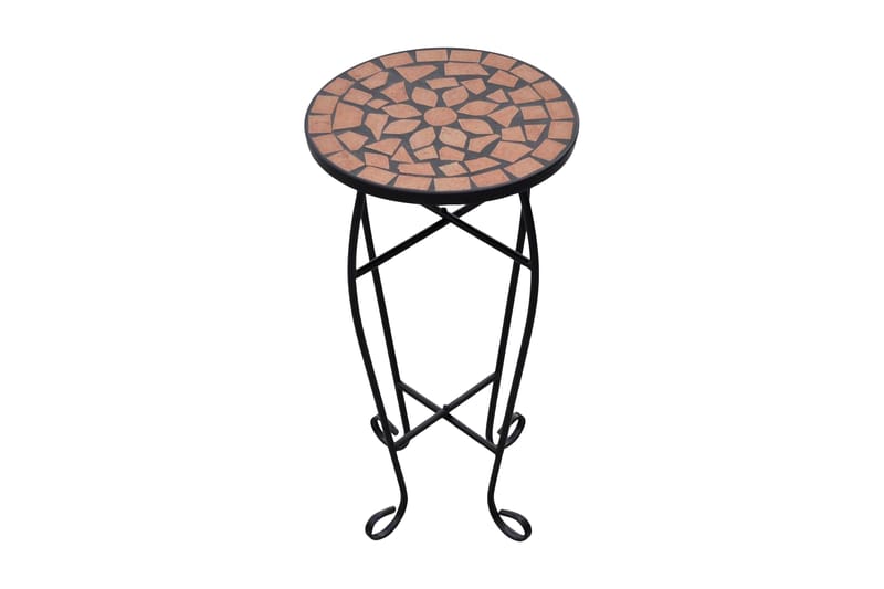 Mosaikk Sidebord Plantebord Terracotta - Orange - Lampebord & sidebord - Brettbord og småbord