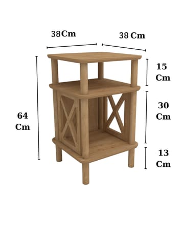 Mumira Sidebord 38 cm - Eik - Møbler - Bord - Avlastningsbord & sidobord - Brettbord og småbord