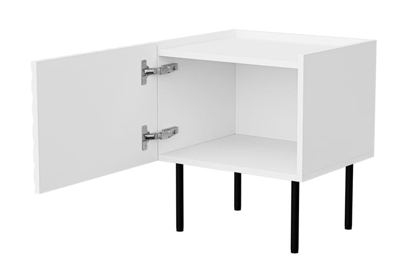 Munkedal Nattbord 47 cm - Hvit - Møbler - Bord - Avlastningsbord & sidobord - Sengebord & nattbord
