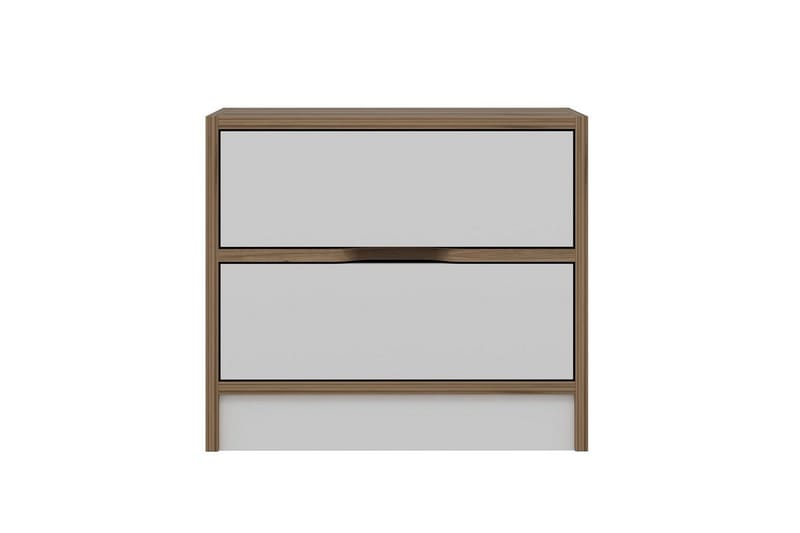 Munna Nattbord 54 cm - Valnøtt/Hvit - Møbler - Bord - Avlastningsbord & sidobord - Sengebord & nattbord
